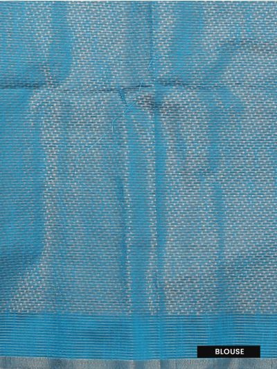 Gracecharm Kota Linen Poppy Floral Meadow Border Saree