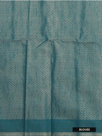 Gracecharm Kota Linen Poppy Floral Motif Garden Pallu Saree