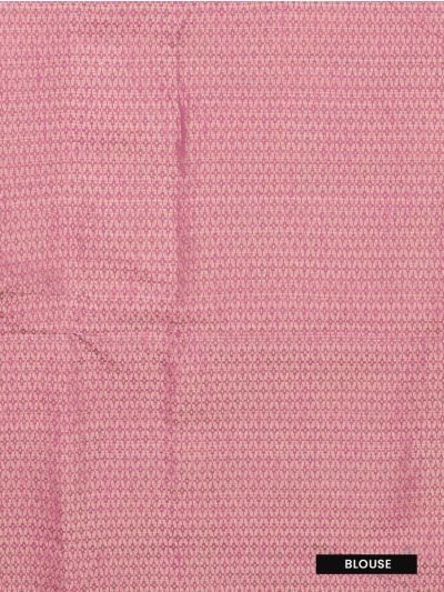 Gracecharm Kota Tussar Serrated Zigzag Contrast Plain Pallu Saree
