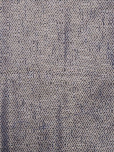 Gracecharm Kota Tussar Leaf Vein Jaal Geometric Trellis Pallu Saree