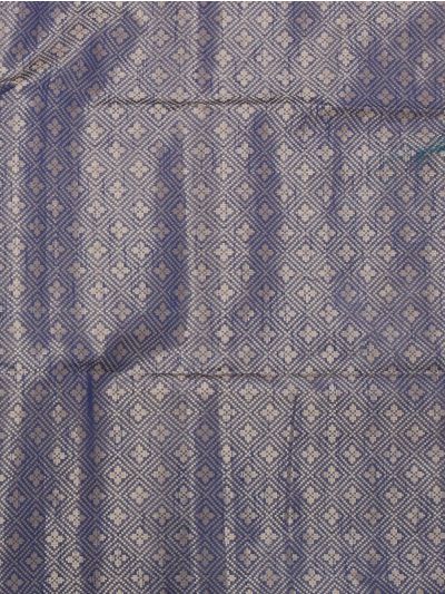 Gracecharm Kota Tussar Triangle Tessellation Broken-Line Pallu Saree