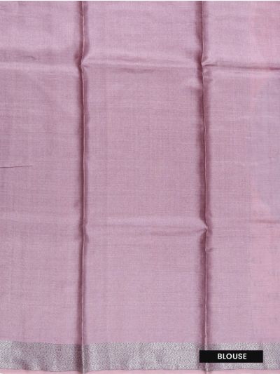 Graceful Essence Tussar Silk Overlaid Circles Micro Butta Zari Border Saree