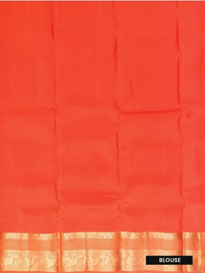 Gracecharm Silk Floral Palmette Butta Tiny Diamond Lattice Pallu Saree