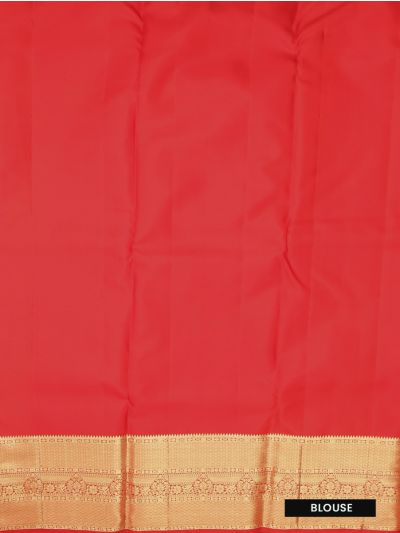 Vivaha Pure Silk Bridal Kanchipuram Floral Jaal Annapakshi Zari Pallu Saree