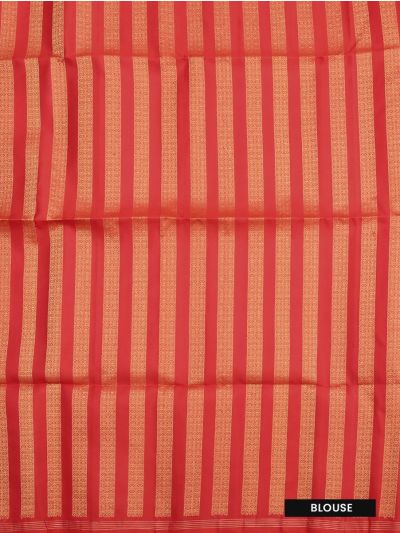 Gracecharm Pure Soft Silk Dual-Tone Butta Geometric Striped Pallu Saree