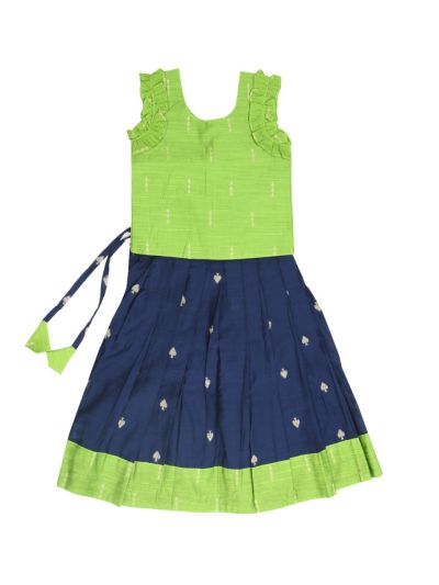 Kutty Kanmanie Girls Poly Cotton Top and Skirt Set