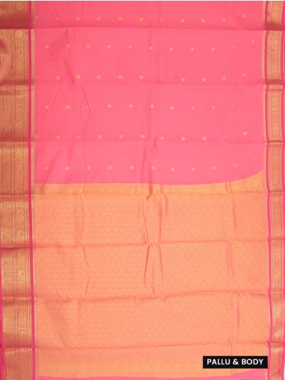 GraceCharm Semi Kora Cotton Twin Butta with Grid Butta Pallu Saree
