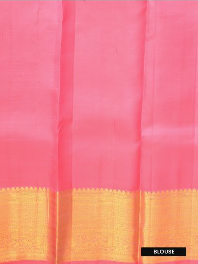 Vivaha Pure Silk Wedding Kanchipuram Checked Butta with Zari Border Saree
