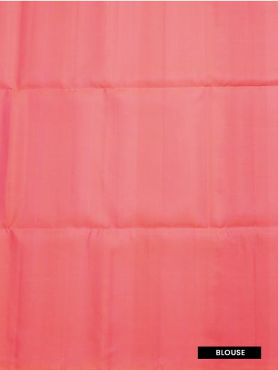 Gracecharm Pure Soft Silk Floral Damask Check Contrast Floral Pallu Saree