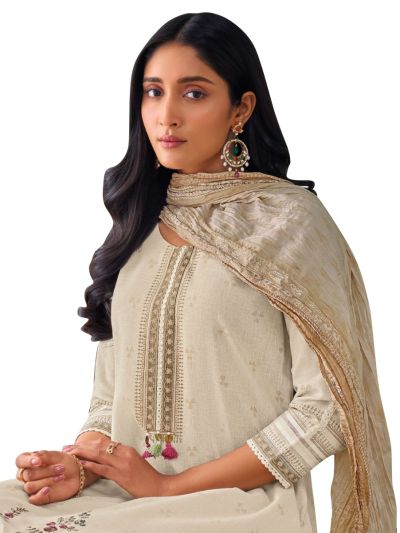 Graceful Muse Readymade Floral Hem Embroidered Salwar Kameez