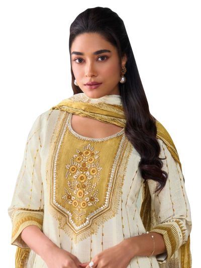 Graceful Muse Readymade Floral Yoke Embroidered Salwar Kameez
