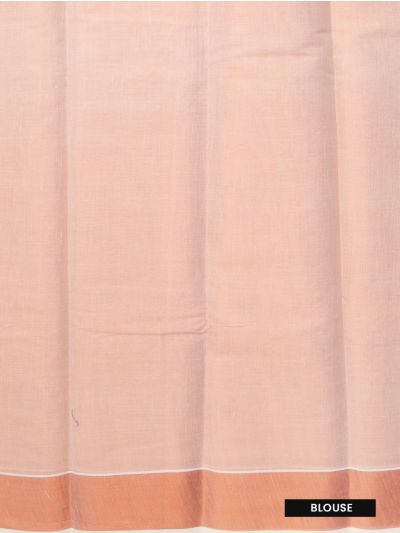 Kerala Cotton Four-Petal Floral Lattice Sequin Embroidered Saree