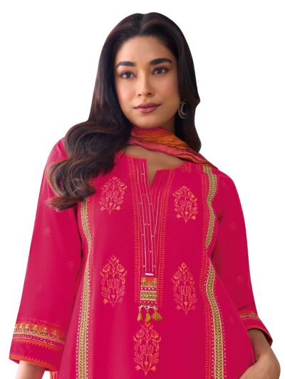 Graceful Muse Readymade Floral Butta Sequin Panel Salwar Kameez