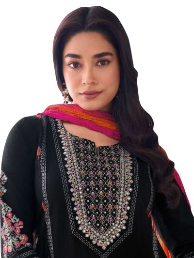 Graceful Muse Readymade Floral Mirror Work Embroidered Salwar Kameez