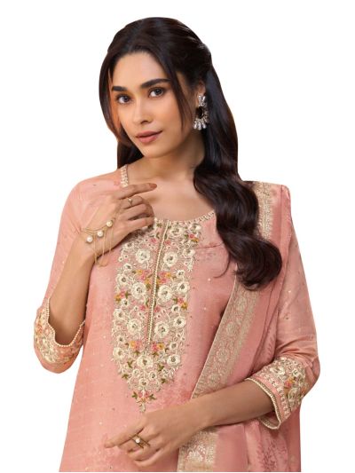 Graceful Muse Readymade Sequin Floral Round Neck Embroidered Salwar Kameez