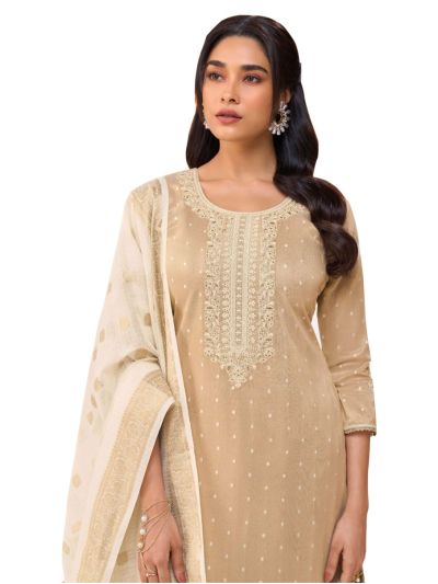 Graceful Muse Readymade Polka Butta Round Neck Embroidered Salwar Kameez