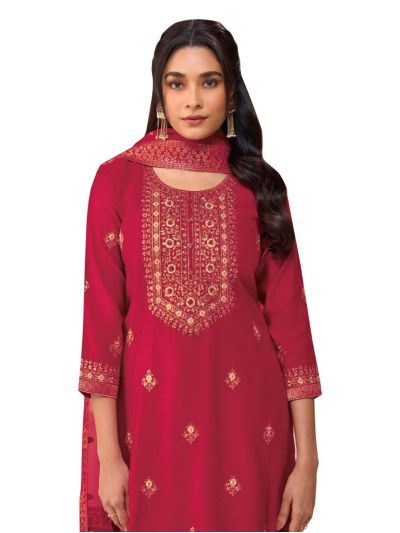 Graceful Muse Readymade Floral Butta Yoke Embroidered Salwar Kameez