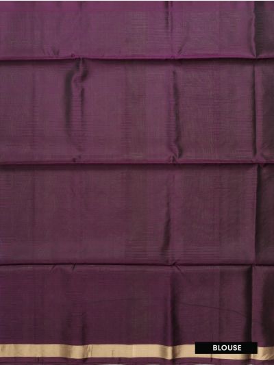 Gracecharm Pure Soft Silk Striped Butta Floral Brocade Pallu Saree