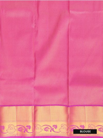 Gracecharm Gift Art Silk Leaf Vine Jacquard with Paisley Pallu Saree