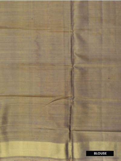 Pochampally Silk Diamond Butta Ikat with Floral Tree Stripe Pallu Saree