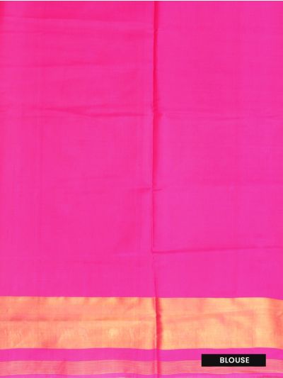 Pochampally Silk Geometric Diamond Ikat with Ornamental Floral Pallu Saree