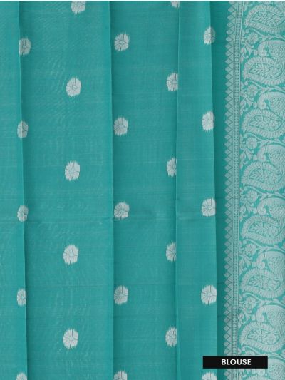 Couple Combo Aqua Mint Shirt and Dhoti Set with Saree