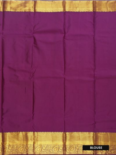 Gracecharm Silk Floral Vine Jacquard with Floral Medallion Pallu Saree