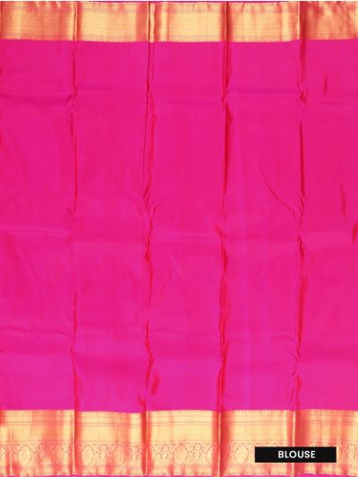 Gracecharm Silk Traditional Floral Jacquard with Butta Zari Pallu Saree