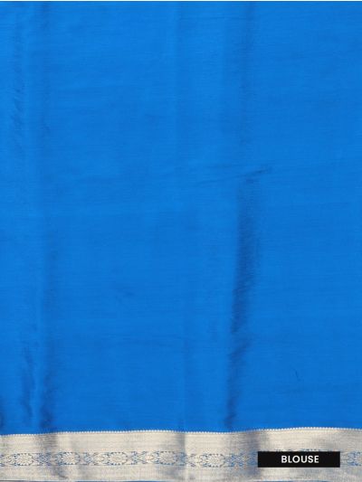 Gracecharm Fancy Chiffon Leaf Butta with Geometric Pallu Saree