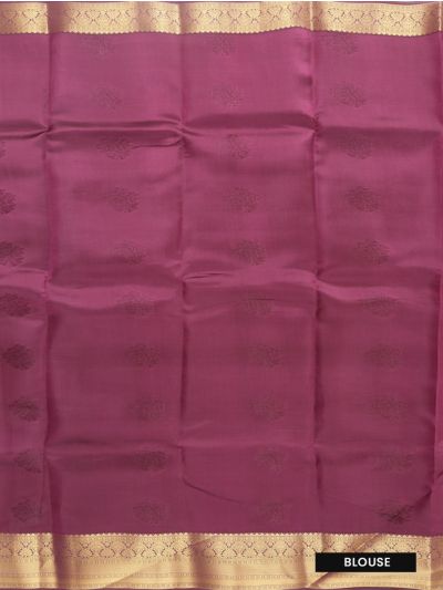 Art Soft Silk Coral Floral Butta with Circular Zari Stripe Pallu Saree 