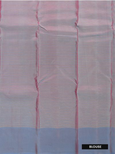 Art Soft Silk Fuchsia Checks Floral Butta with Diamond Zari Pallu Saree