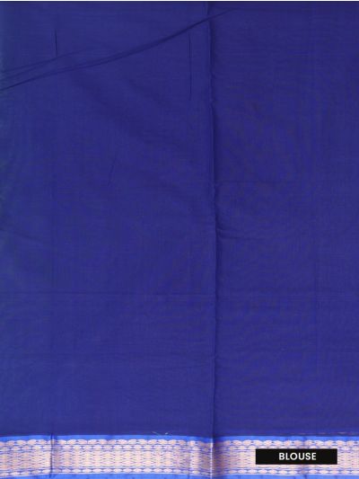 Silk Cotton Mint Green Checks Basket Weave Peacock Pallu Saree  