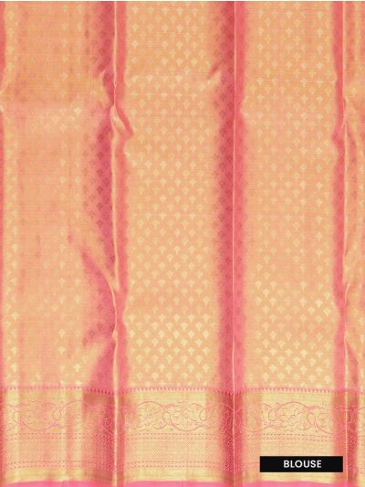 Vivaha Kanchipuram Tissue Silk Floral Jaal with Diamond Zari Pallu Saree