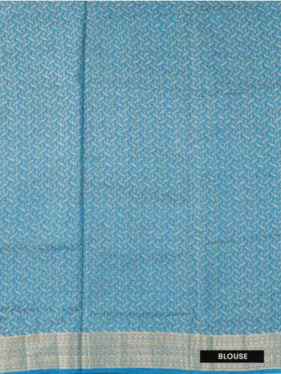 Gracecharm Semi Jute Interlaced Ribbon Lattice with Linear Stripe Pallu Saree