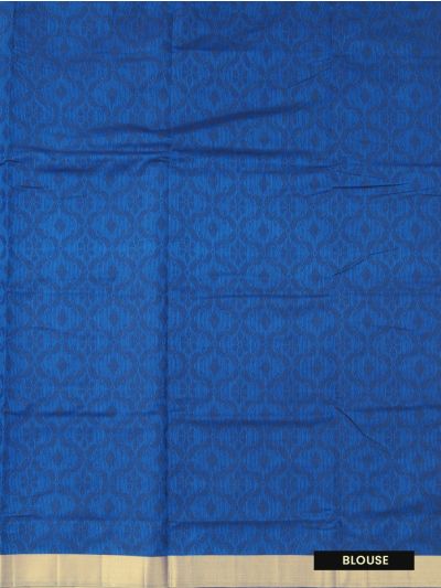 Gracecharm Semi Jute Geometric Floral Lattice with Stripe Panel Pallu Saree