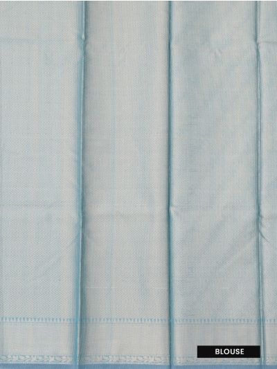 Gracecharm Fancy Super Net Diagonal Leaf Vine Stripe with Chevron Pallu Saree