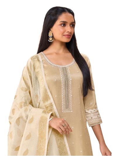 Graceful Muse Readymade Floral Butta Yoke Embroidered Salwar Kameez