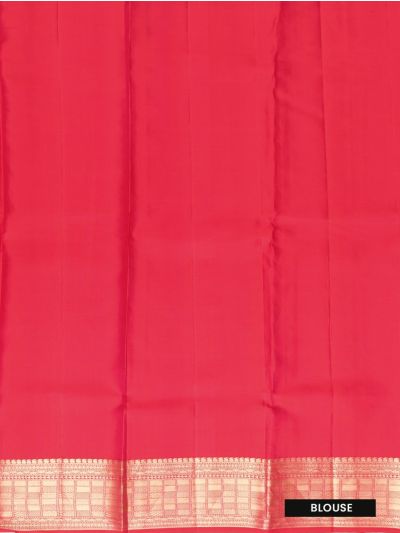Vivaha Kanchipuram Pure Silk Floral Jaal with Elephant Annapakshi Pallu Saree