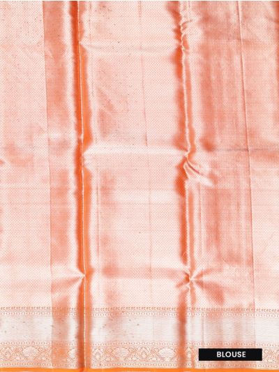 Vivaha Kanchipuram Pure Silk Paisley Floral Jaal with Geometric Jaal Pallu Saree