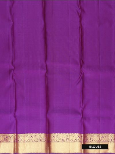 Vivaha Kanchipuram Pure Silk Floral Check Jaal with Diamond Jaal Pallu Saree