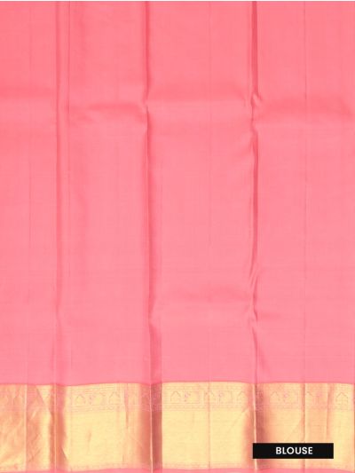 Vivaha Kanchipuram Pure Silk Floral Vine Jaal with Diamond Lattice Pallu Saree