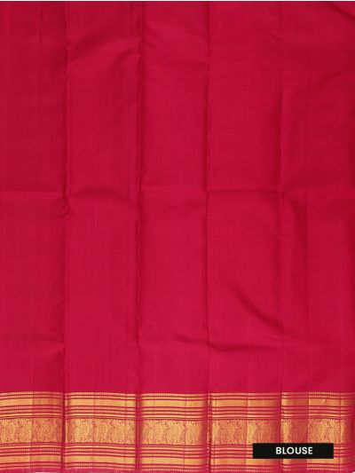Vivaha Kanchipuram Pure Silk Zari Stripe with Contrast Pallu Saree