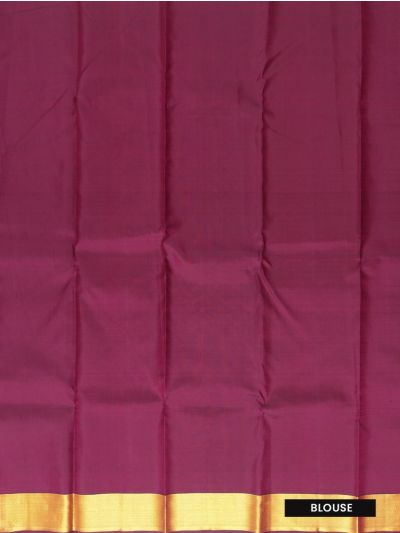 Vivaha Kanchipuram Pure Silk Floral Butta with Diamond Lattice Pallu Saree