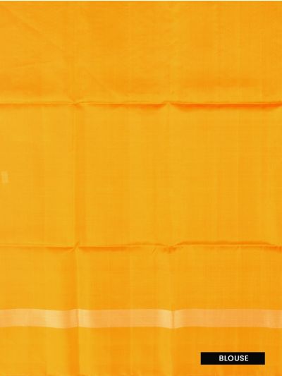 Gracecharm Pure Soft Silk Leaf Butta with Floral Bouquet Pallu Saree