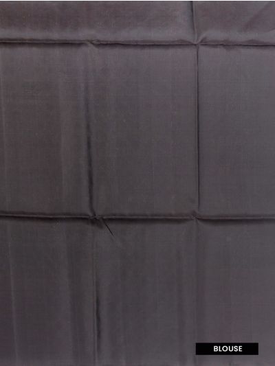 Gracecharm Pure Soft Silk Geometric Maze with Hexagonal Lattice Pallu Saree