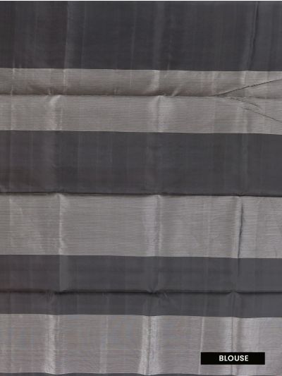 Gracecharm Pure Soft Silk Stripe and Butta with Floral Arch Jaal Pallu Saree