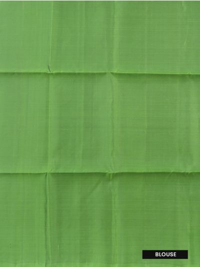 Gracecharm Pure Soft Silk Floral Butta with Chevron Brocade Pallu Saree