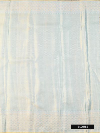 Vivaha Kanchipuram Tissue Silk Jacquard Floral Vine Jaal with Temple Motif Pallu Saree