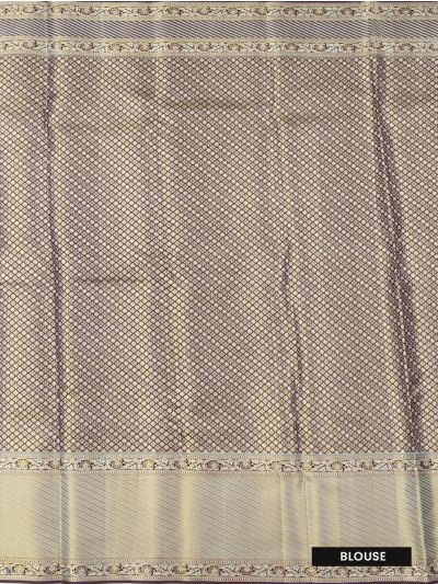 Vivaha Kanchipuram Tissue Silk Floral Jaal with Floral Panel Pallu Saree