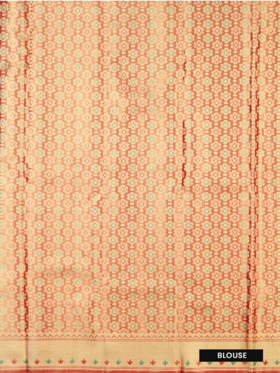 Vivaha Kanchipuram Tissue Silk Floral Waterfall Scenic Jaal Saree